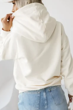 CandyTM BLUZA BAWEŁNIANA Z MINIMALISTYCZNYM NAPISEM ECRU