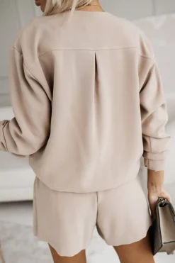 CandyTM BLUZA BOMBERKA MONICA ZAPINANA NA ZAMEK BEŻOWA