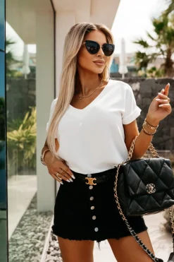 CandyTM BLUZKA AMORE Z DEKOLTEM W SEREK ŚMIETANKOWA