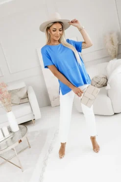 CandyTM BLUZKA BASIC NIEBIESKA
