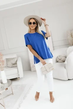 CandyTM BLUZKA BASIC NIEBIESKA