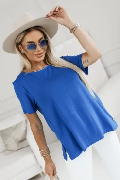 CandyTM BLUZKA BASIC NIEBIESKA