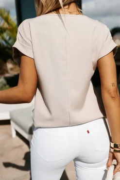CandyTM BLUZKA ELEGANCKA FENI BEŻOWA