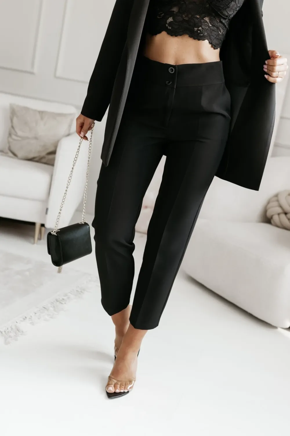 CandyTM SPODNIE CYGARETKI CAMERON W KANT CZARNE